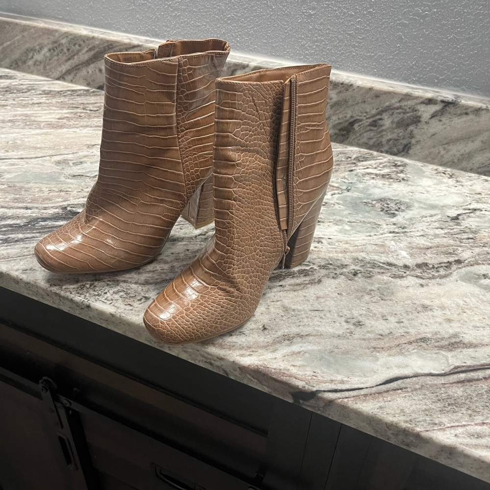 Boutique tan booties
